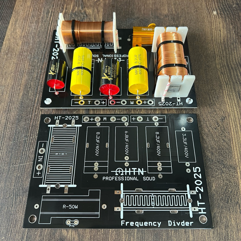 Bo mạch in PCB phân tần loa 1 bass 1 treble # Mạch  in 2 way # mạch in 2 lơp # PCB phân tần