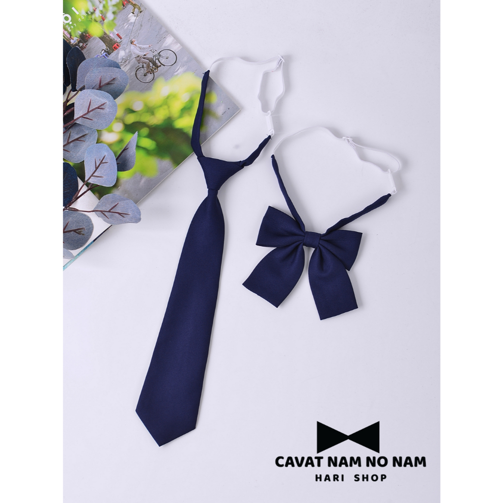 Nơ - Cà Vạt Cao Cấp Màu Trơn Nam Nữ Kỷ Yếu ,Cài Cổ Áo Đồng Phục Phong Cách JK, DK Nhật Bản - Cavat Nam Nơ Nam Hari Shop