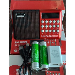 Máy Loa Đài Nghe Kinh pháp T855+2pin,Có Hỗ Trợ Bluetooth+Radio đài Fm.