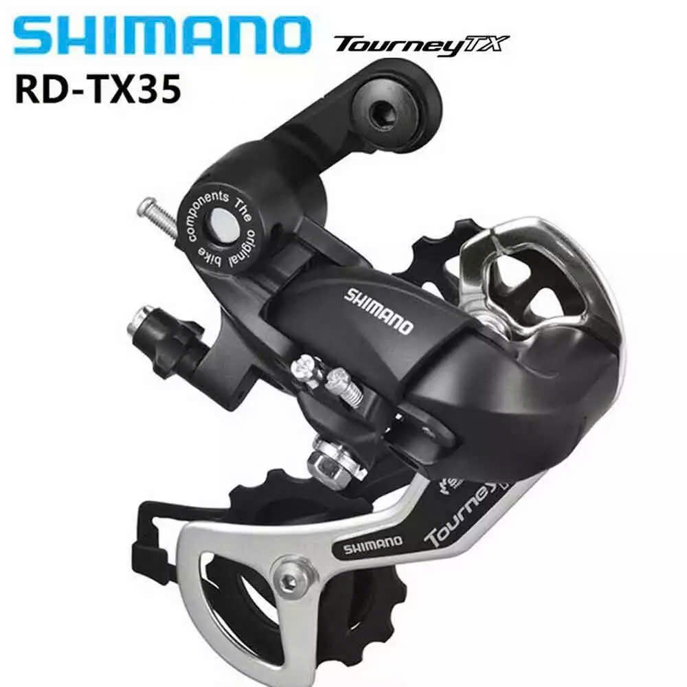 Củ đề sau xe đạp TX35 6/7/8 speed, Cùi đề SHIMANO RD TX35 dùng cho xe 6-7-8 tầng líp, Chuyển líp sau