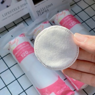 Bông Tẩy Trang Haily 120 Miếng – Mềm Mịn Thấm Hút Tốt, Không Xơ, Dùng Rửa Mặt & Lau Toner Siêu Tiện