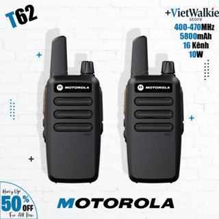 Motorola Bộ đàm T62 Walkie Talkie Mini 10W 16 Kênh 10km IP54 không thấm nước Đài phát thanh Sản phẩm được ưa chuộng