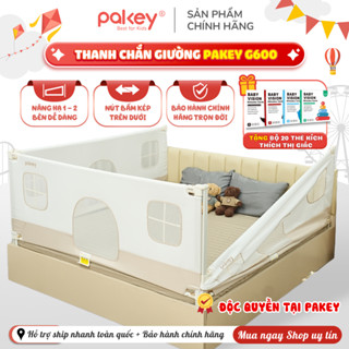 [NEW 2026] Thanh Chắn Giường G600 Độc Quyền Pakey, Khung Cải Tiến Dày Dặn Chắc Chắn Vải 600D Dày Dặn Chiều Cao 105cm