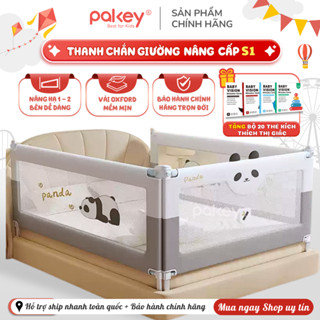 [NEW] Thanh Chắn Giường Pakey S1, Thanh Chặn Giường Cho Bé Mẫu Mới Vải Oxford Dày Dặn Chiều Cao Tới 105cm An Toàn