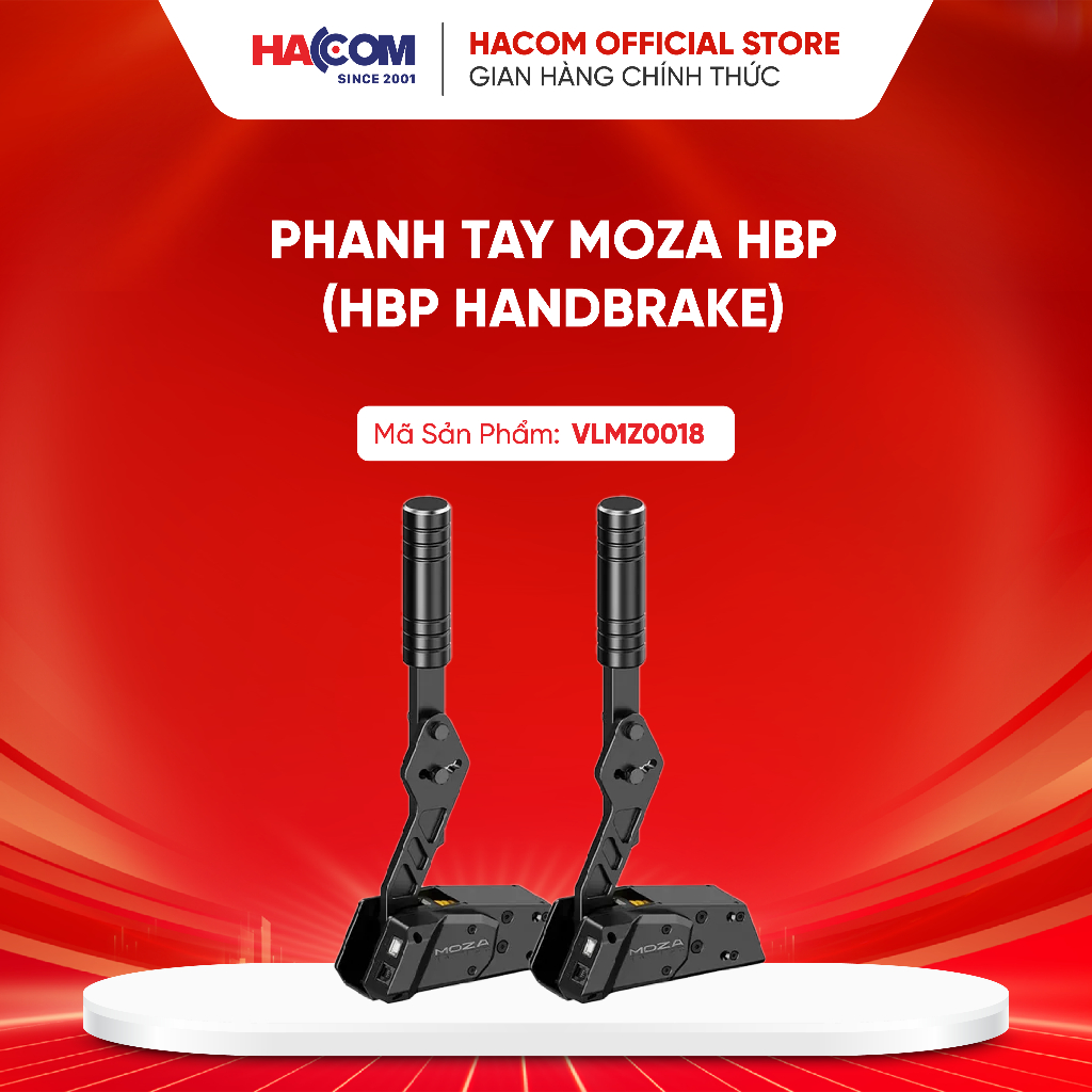 Phanh tay Gaming Moza HBP (HBP Handbrake) - bảo hành 12 tháng HACOM PC