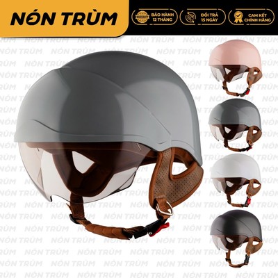 Mũ bảo hiểm nửa đầu Royal M38K kính âm màu trà size L XL chính hãng cho nam nữ đi xe máy