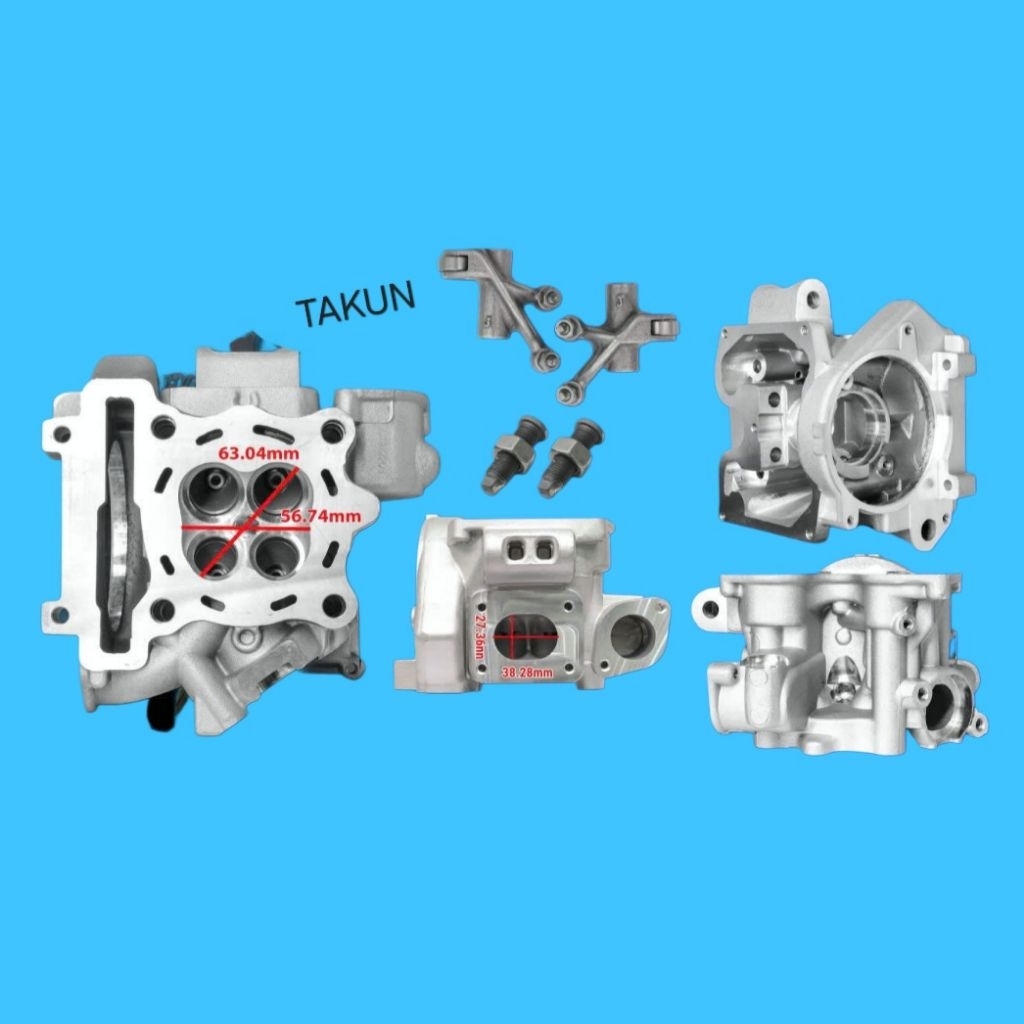 Bộ đầu bò quylat xe EXCITER 135 2010-2011... xupap 22/25 đi trái 62, 65, 68...