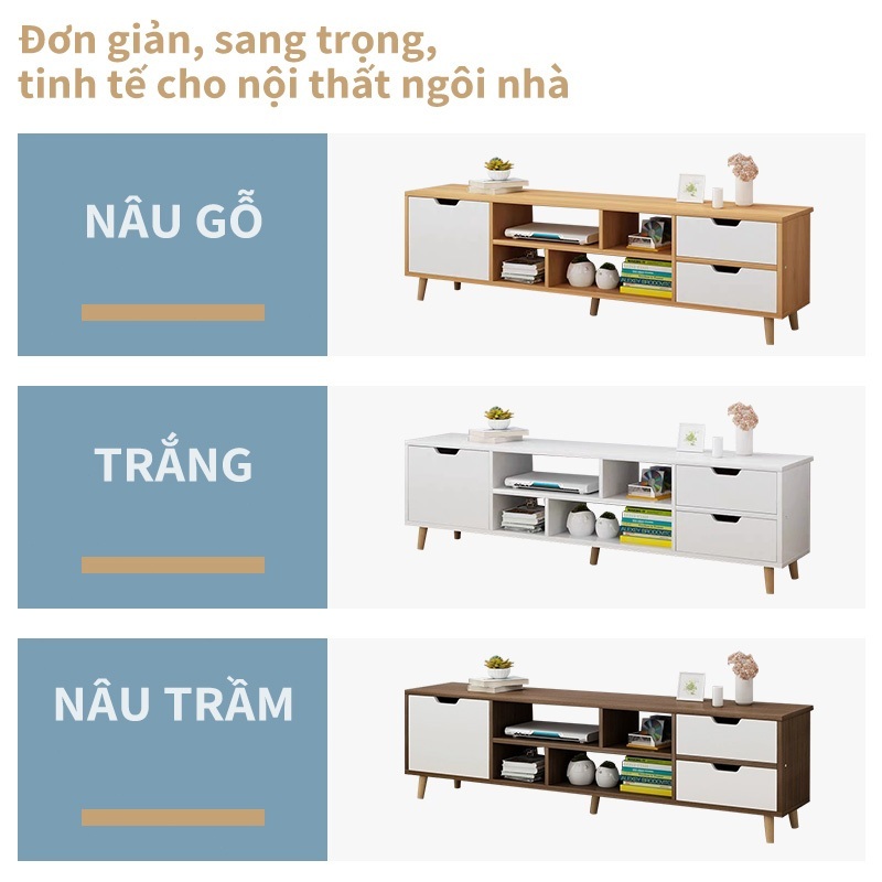 Kệ Tivi Tủ 80/75/65/55 inch khả năng chứa đồ lớn làm có chịu tải trọng 200kg | BigBuy360 - bigbuy360.vn
