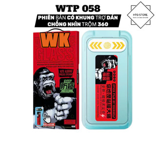 KÍNH CHỐNG NHÌN TRỘM 4 CHIỀU 360 KK WK WTP058 CÓ KHUNG TRỢ DÁN ĐỘ CỨNG 9H CHỐNG TRẦY SƯỚT VA ĐẬP TỐT