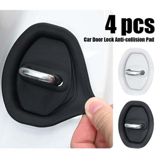 4Pcs Khóa cửa silicon Vỏ bảo vệ Khóa cửa ô tô Đệm hấp thụ sốc dày chống va chạm Fu UTU