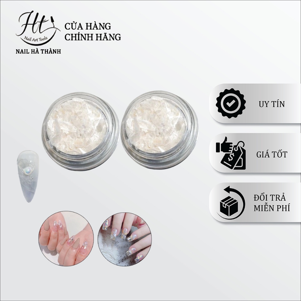 Xà cừ trắng ẩn móng siêu mỏng