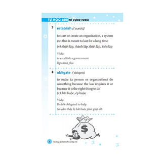 Sách - Tự học 600 từ vựng Toeic (bìa mềm), có ví dụ minh họa