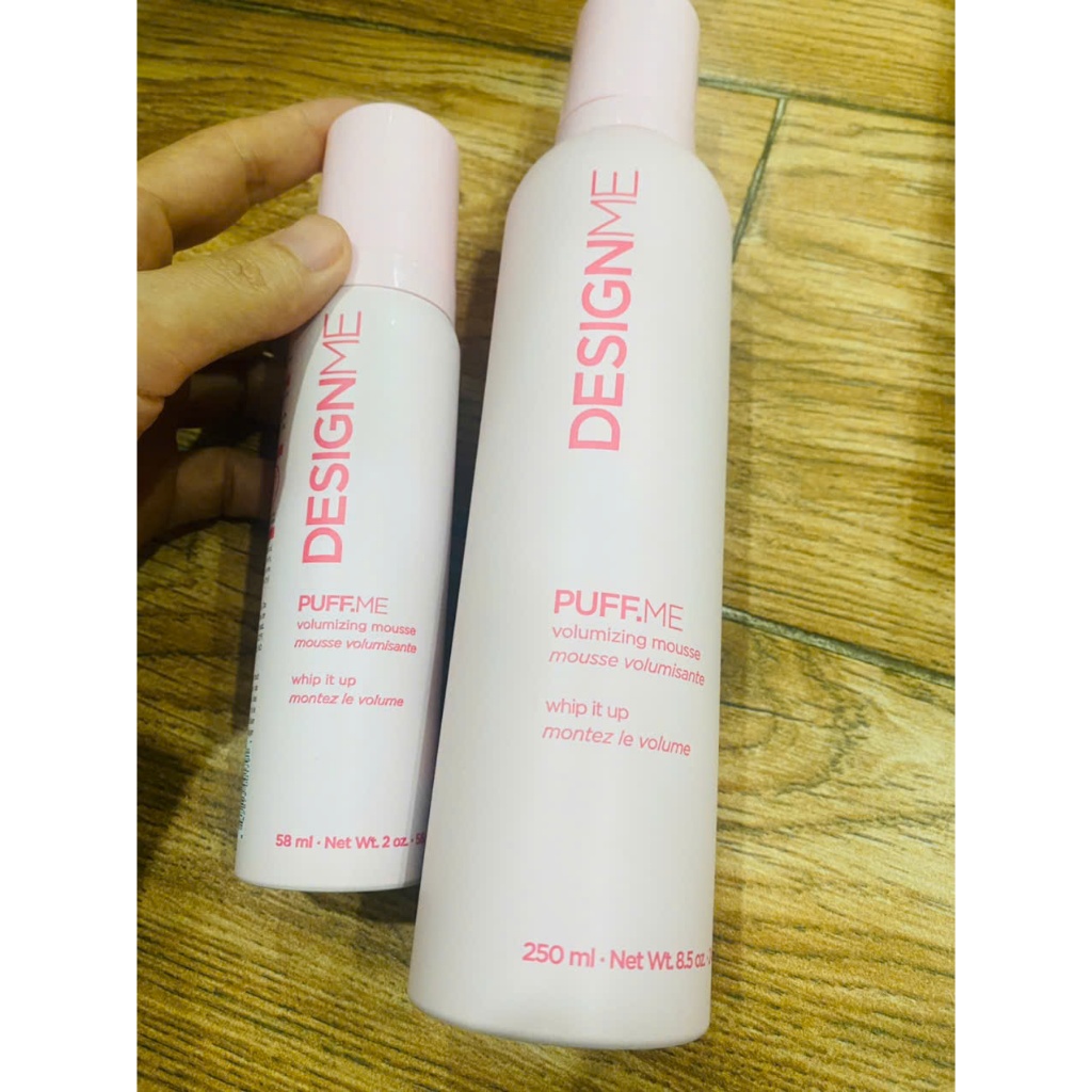 Design.Me PUFF.ME Volume Powder & Mousse giữ nếp cho tóc xoăn 250ml/58ml