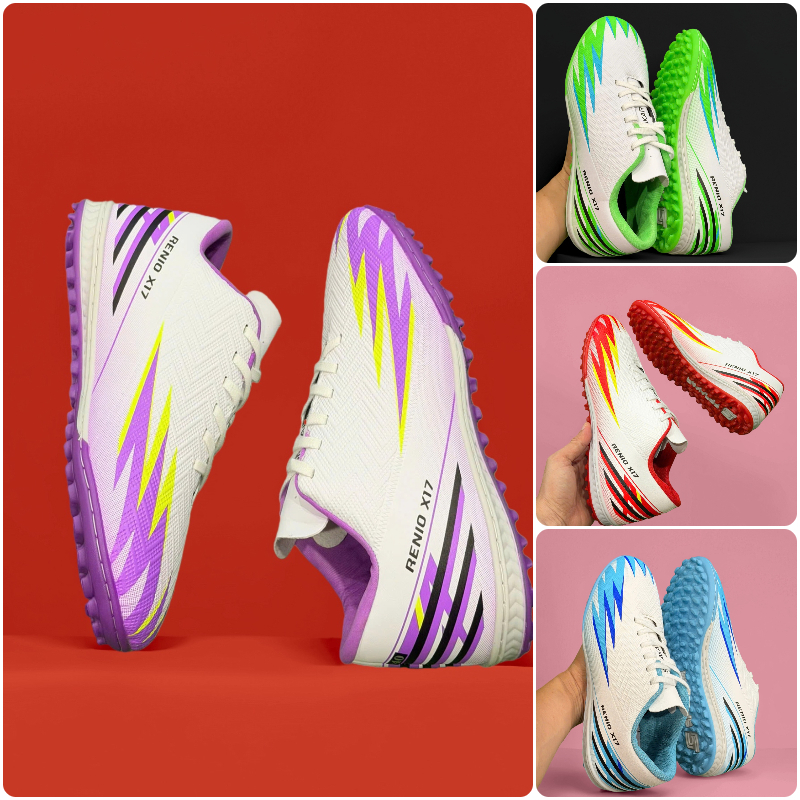 Giày Đá Bóng Renio X17, Đủ Size 36-44, Khâu Full Đế