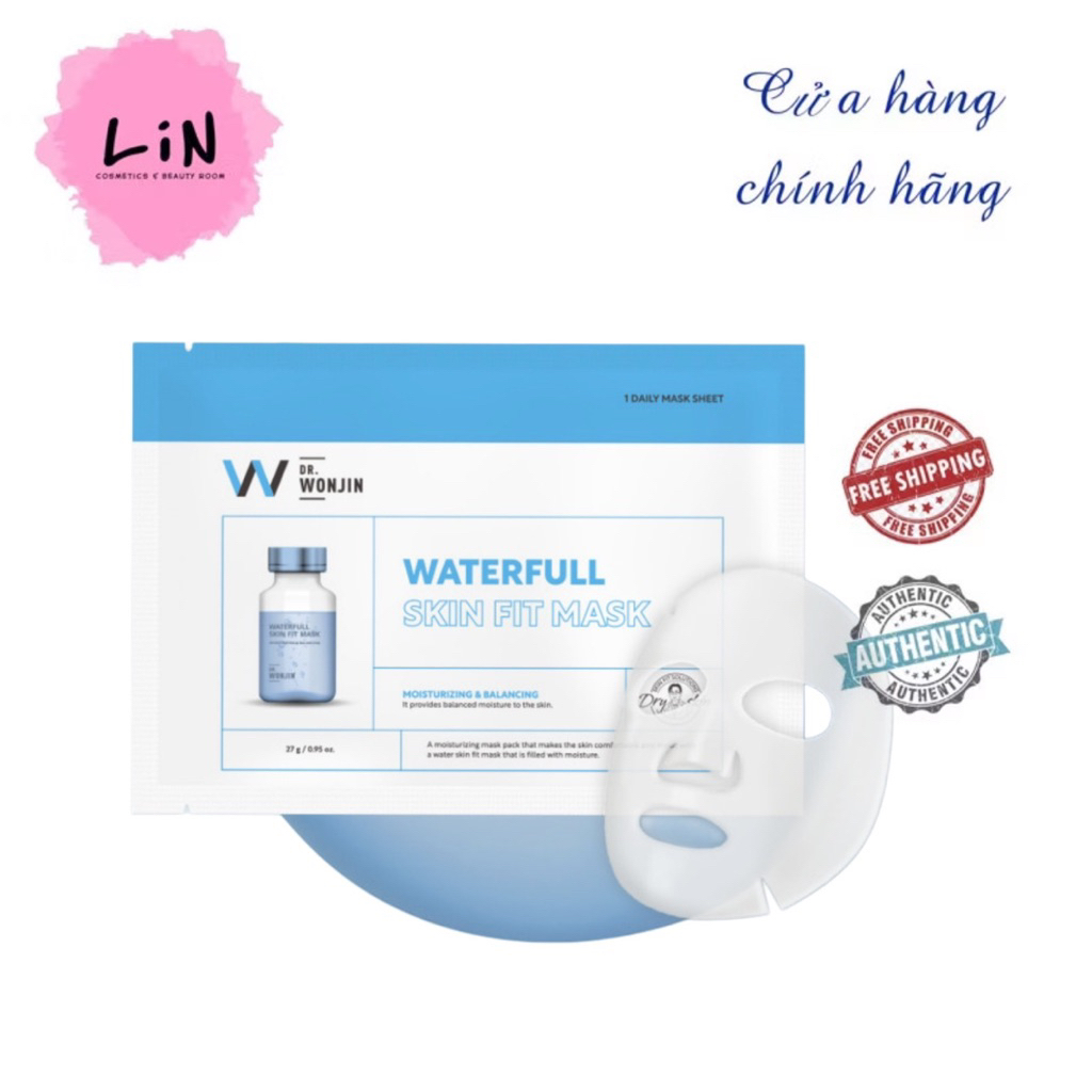 Set 5 Miếng Mặt Nạ cấp nước WonJin Waterfull Skin Fit Mask 27g
