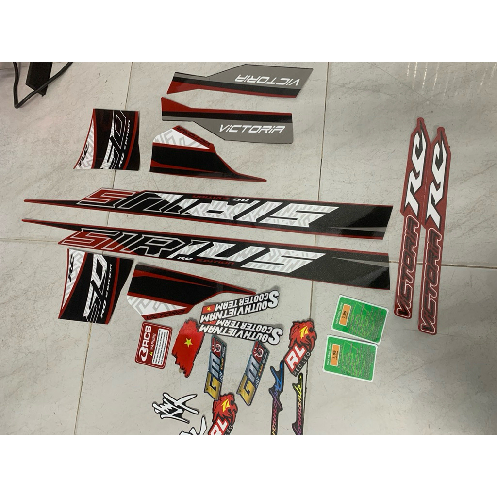 Tem sirius 50cc, 50 cc victoria đỏ đen