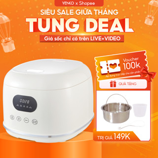   MỚI 2025  Nồi Cơm Tách Đường Venko 3L VK-TD3L- Cơm Ngon Như Cơm Củi Hầm Gà Nấu Cháo Hẹn Giờ 24H 