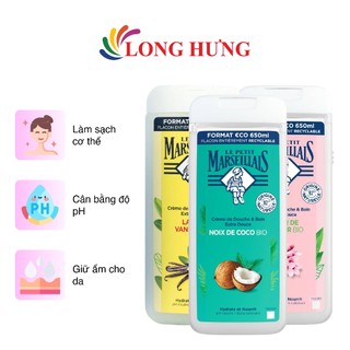 Sữa tắm 92% hữu cơ Le Petit Marseillais (650ml)