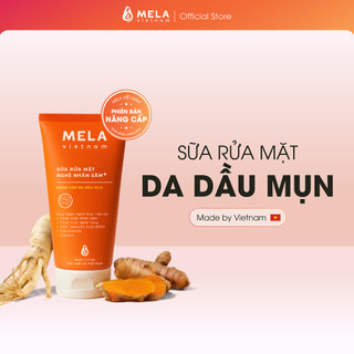   Mela  Sữa rửa mặt Nghệ Nhân Sâm +  bản nâng cấp  cho da dầu mụn AHA & BHA Niacinamide  B3  M01S 