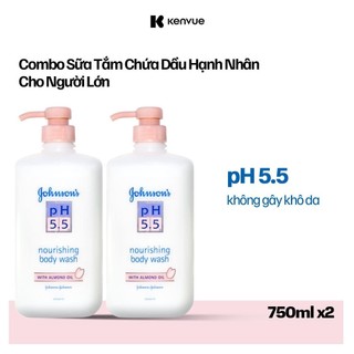  Combo 2 Chai Sữa tắm Johnson's Adult dành cho người lớn - Dung tích 750mlx2 