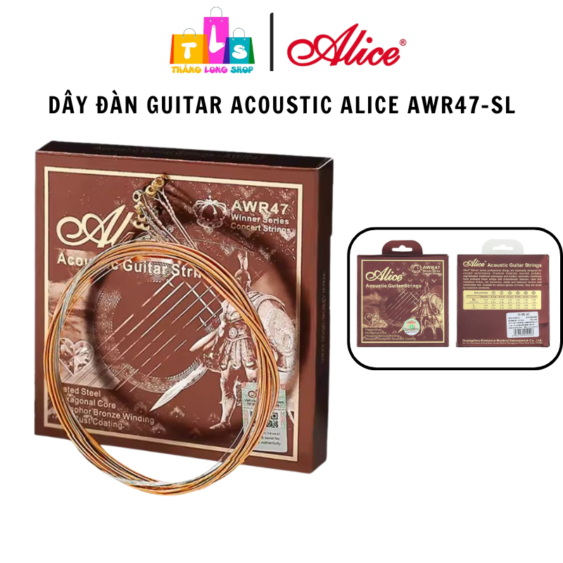 Alice AWR47 PHOSPHOR BRONZE Acoustic Guitar Strings - Bộ 6 Dây Đàn Guitar Acoustic Size 11