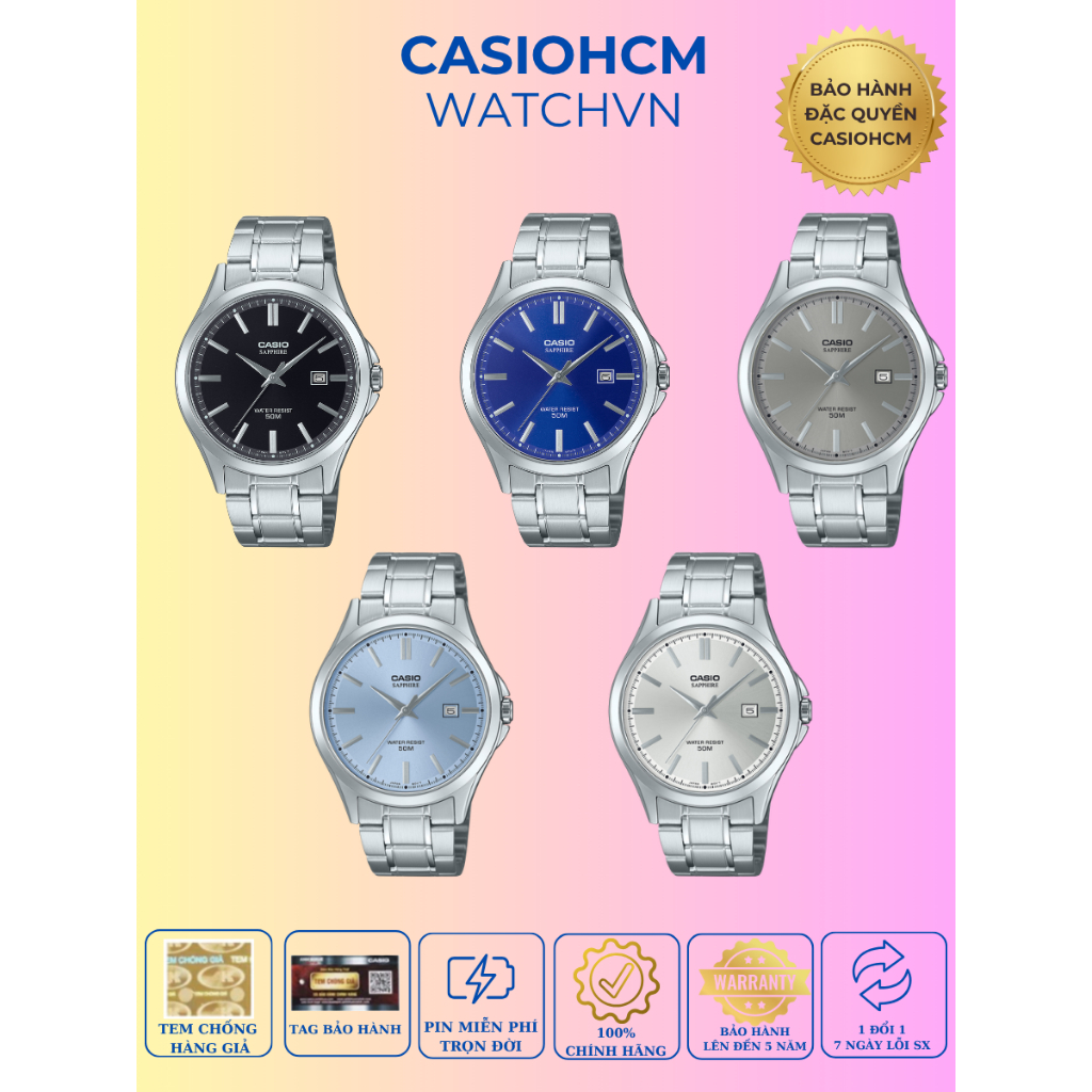 ĐỒNG HỒ NAM CASIO MTS-115D