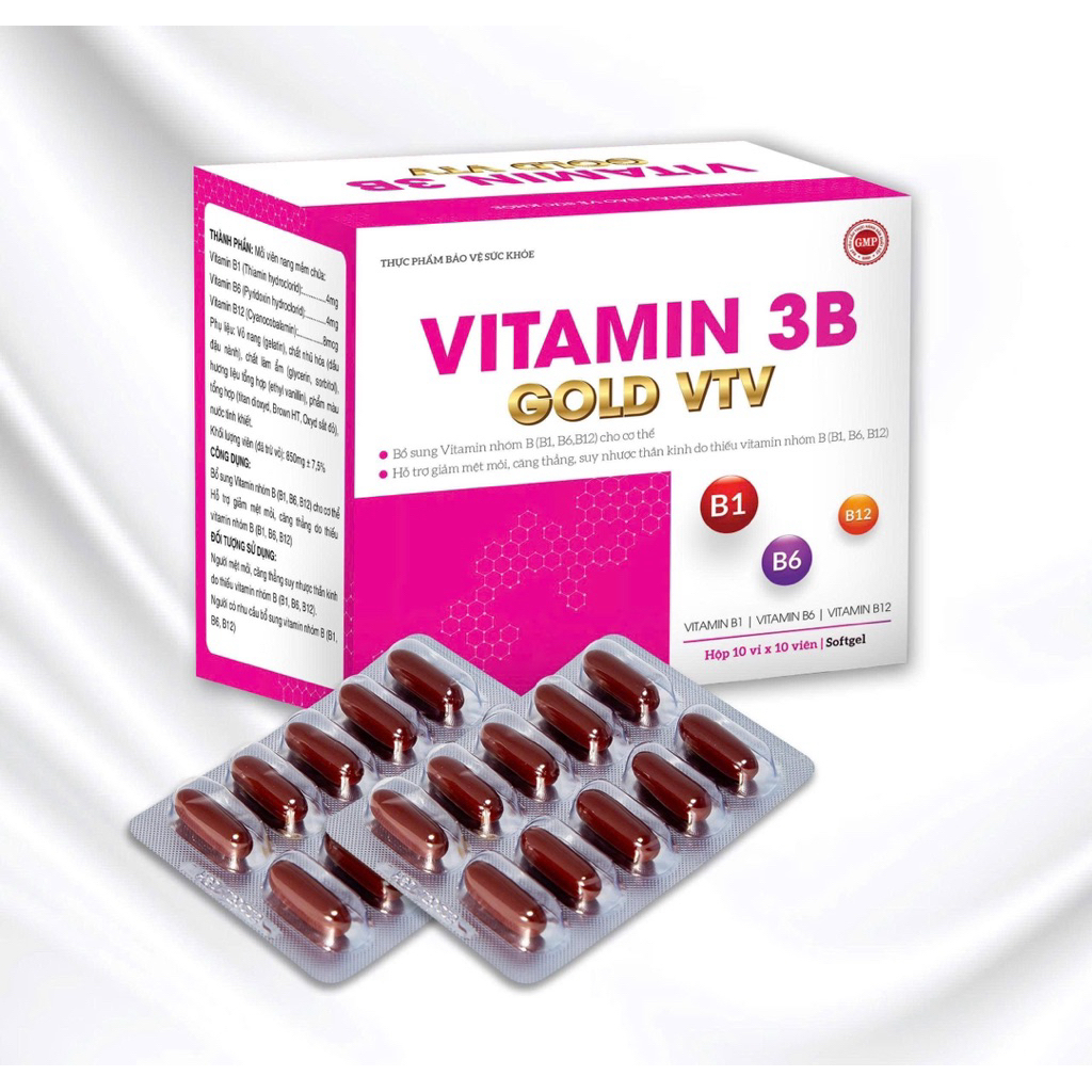 B1 B6 B12 - Bổ sung VITAMIN nhóm B (B1, B6, B12) cho cơ thể, hỗ trợ tăng cường sức khỏe nâng cao sức