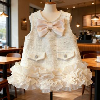  👗Váy Vest Cho Bé Gái Mùa Đông ❄️2025 – Váy Công Chúa Lót Lông Cừu Váy Sinh Nhật 1 Tuổi Cao Cấp 