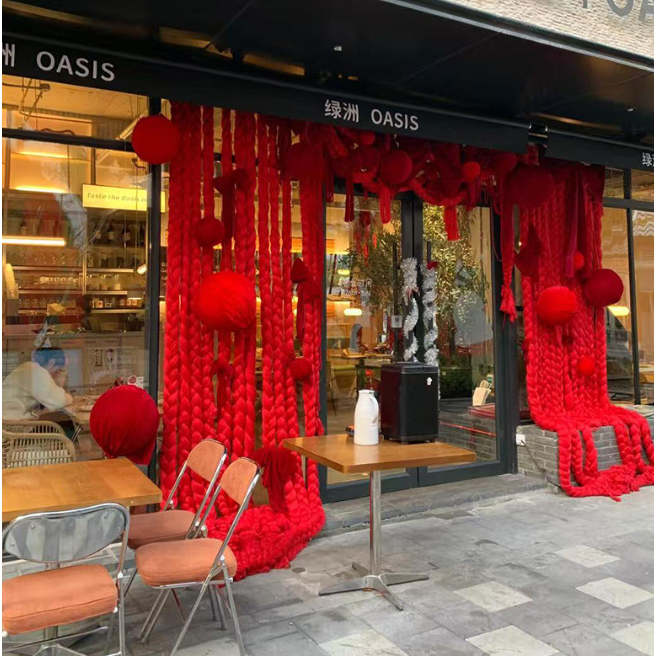 Dây Nhung Bông Decor Trang Trí Noel Giáng Sinh (Bán Theo Mét Dài Tới)