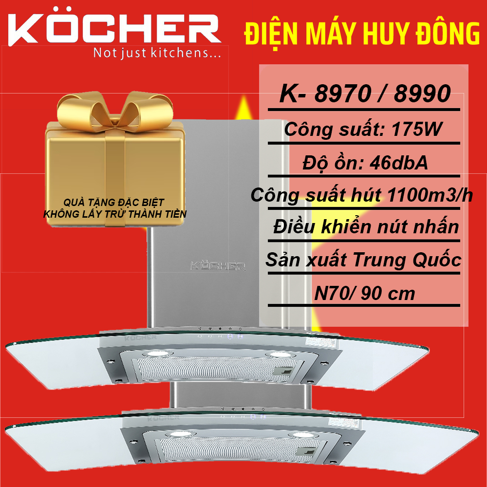 MÁY HÚT MÙI KOCHER K- 8970 / 8990