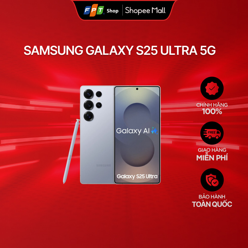 [Chỉ GH tận nơi] Điện thoại Samsung Galaxy S25 Ultra 5G 512GB Trắng Bạc SM-S938