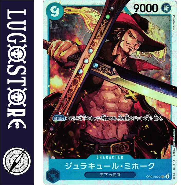 [CHÍNH HÃNG] CARD ONE PIECE CHARACTER JPN OP01-070 SUPER RARE DRACULE MIHAWK