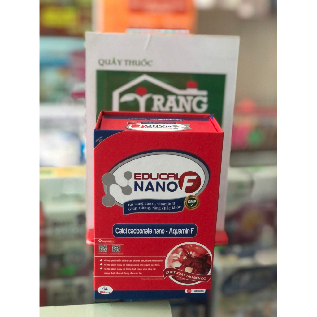 CANXI Aquamin EDUCAL NANO F - HỘP 60 VIÊN