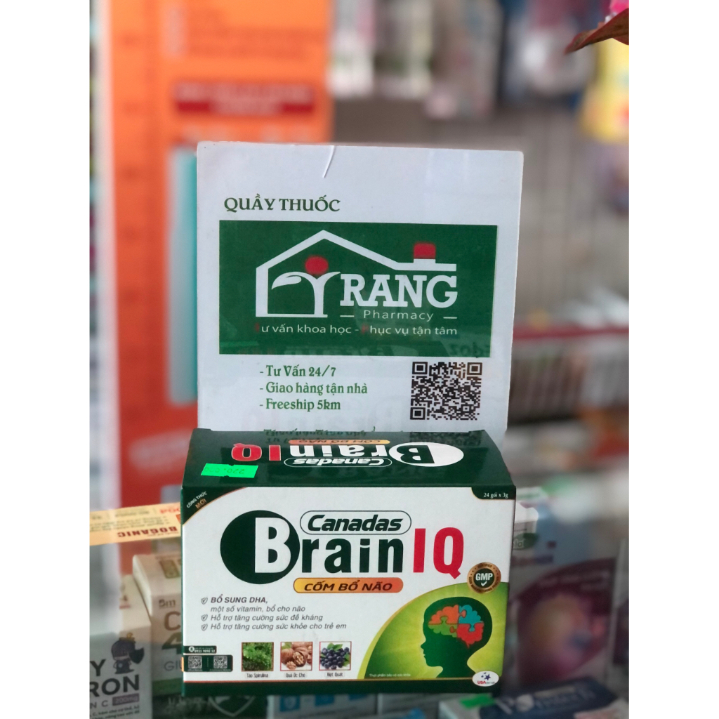 CỐM BỔ NÃO CANADAS BRAIN IQ - HỘP 24 GÓI*3G.