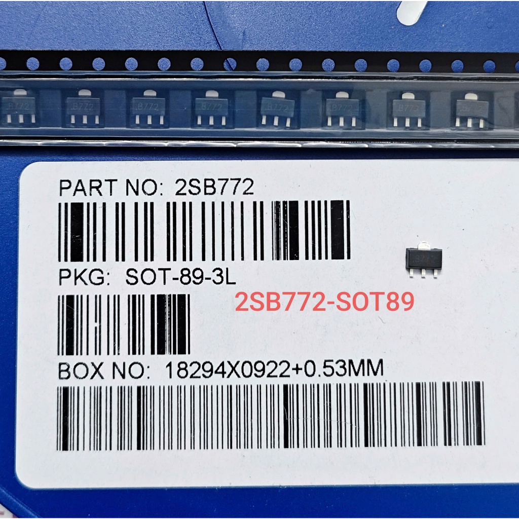 (Combo 10 con) Transistor B772 2SB772 SOT89 Kênh PNP 3A-30V