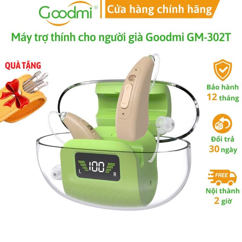 Máy Trợ Thính Dành Cho Người Già Điếc Nặng Goodmi GM-302T