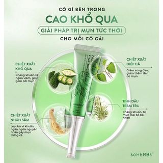 Cao Mụn Hồng Khổ Qua soHERBs