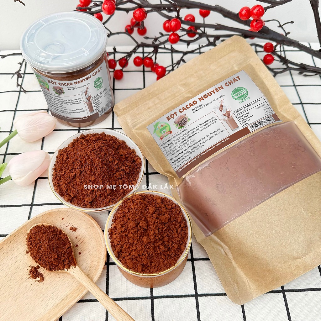 BỘT CA CAO NGUYÊN CHẤT SHOP MẸ TÔM ( bột cacao)