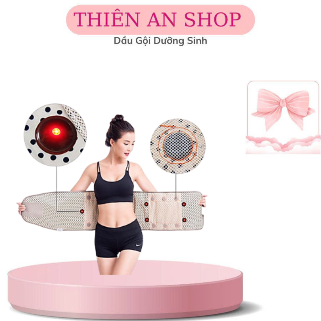 Đai quấn nóng rung massage giảm béo hồng ngoại Fuyuan cao cấp.Chính Hãng Bảo Hành 12 Tháng.