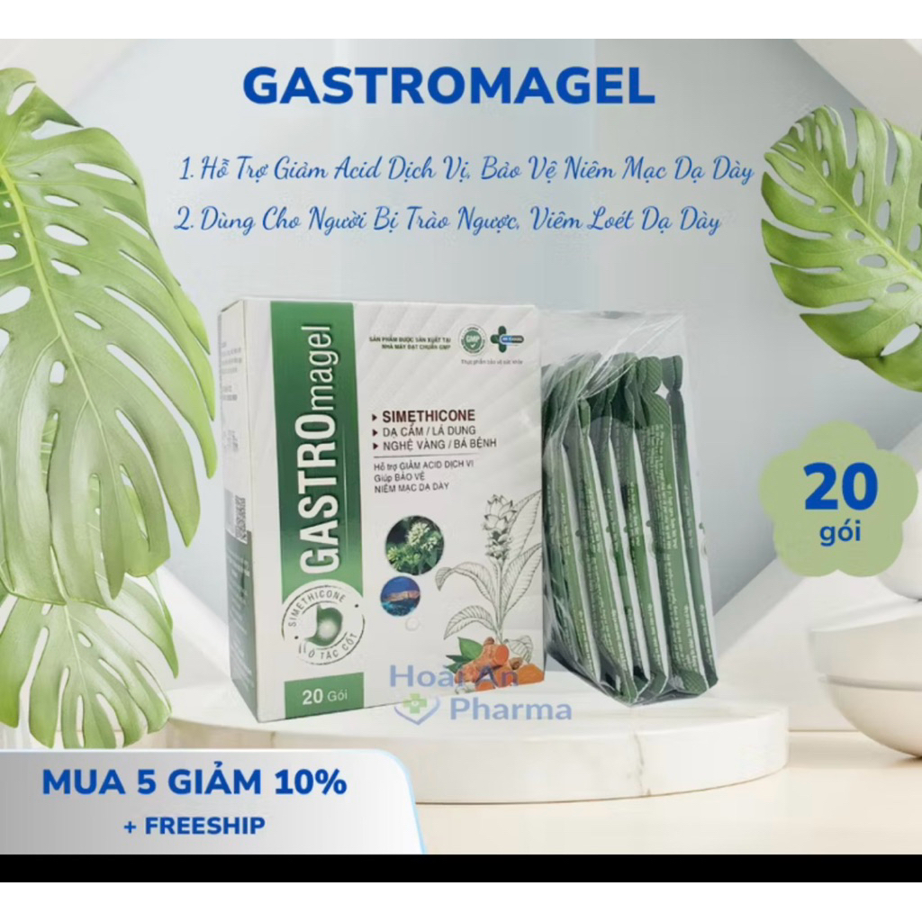 dạ dày gastro magel hộp 20 gói