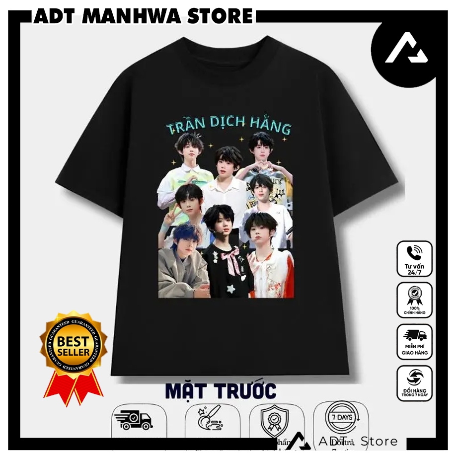 Áo thun TRẦN DỊCH HẰNG CHENGYIHENG JONATHAN DÀNH CHO FAN TF FAMILY - JoJo_s Bizarre Adventure  cực c