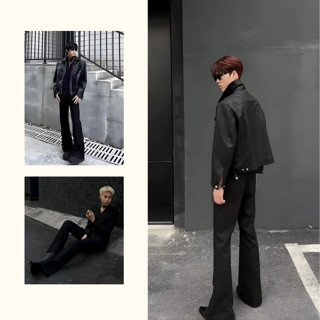  Quần tây nam ống loe vải Vitex cao cấp hàng thiết kế sang trọng lịch lãm hack dáng che khuyết điểm 