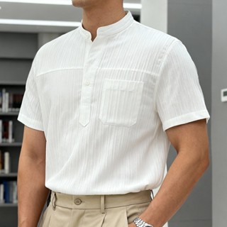  Áo sơ mi cổ chui ngắn tay VALOR - Vải thun gân Form tôn dáng thoải mái thấm hút cực tốt - SIXMEN 