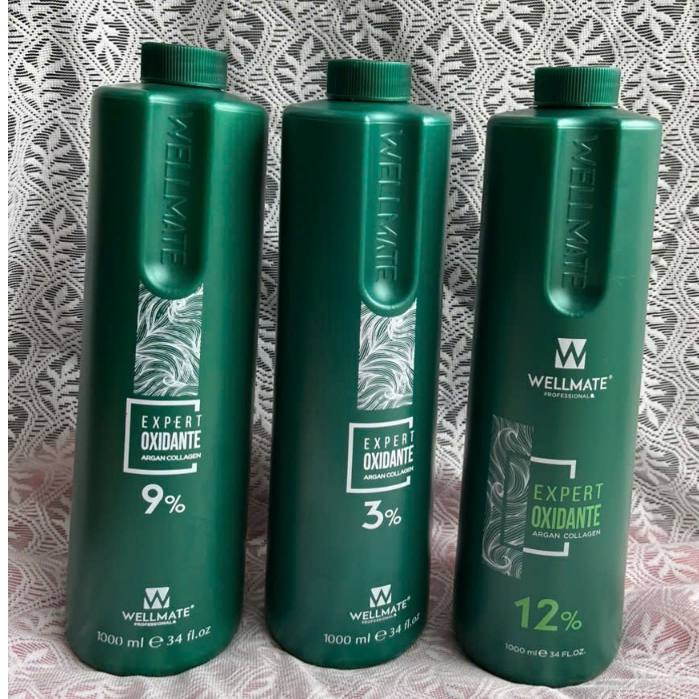 Oxy trợ nhuộm WELLMATE 1000ml (nồng độ 6%) OXY NHUỘM TÓC giúp màu nhuộm lên nhanh, đều màu, bền màu