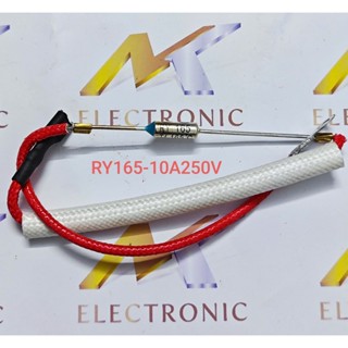 Cầu chì nhiệt nồi cơm điện RY165 10A 250V 165ºC (hàn sẵn dây bắt ốc)