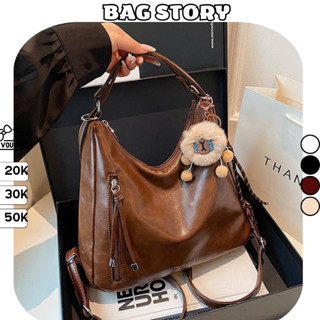  Túi xách nữ BAG STORY đa năng sz 30 đeo chéo đeo vai đeo balo da PU quảng châu mix gấu đi chơi dạo phố TX-121 