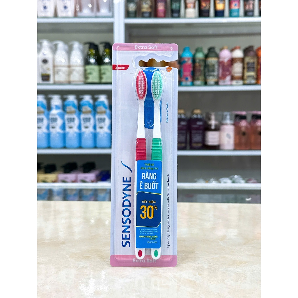 Bộ 2 Bàn Chải Đánh Răng Sensodyne Sensitive Extra Soft Sensitive Extra Soft Mẫu Mới