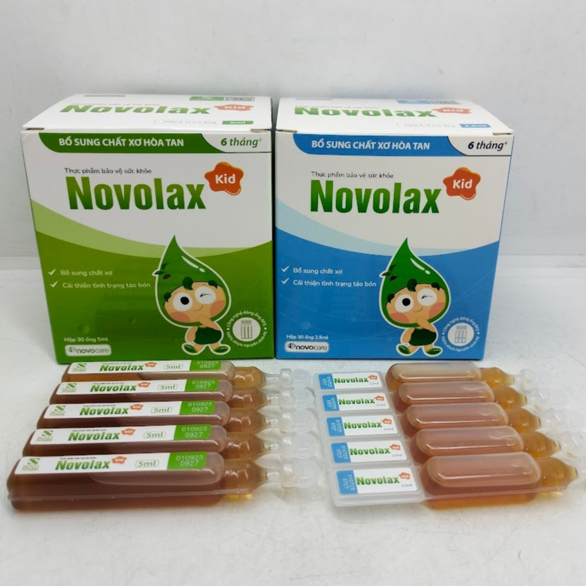 Chất xơ hòa tan cho bé Novolax Kid Novocare, nhuận tràng, giảm táo bón chuyên biệt cho trẻ từ 6 thán
