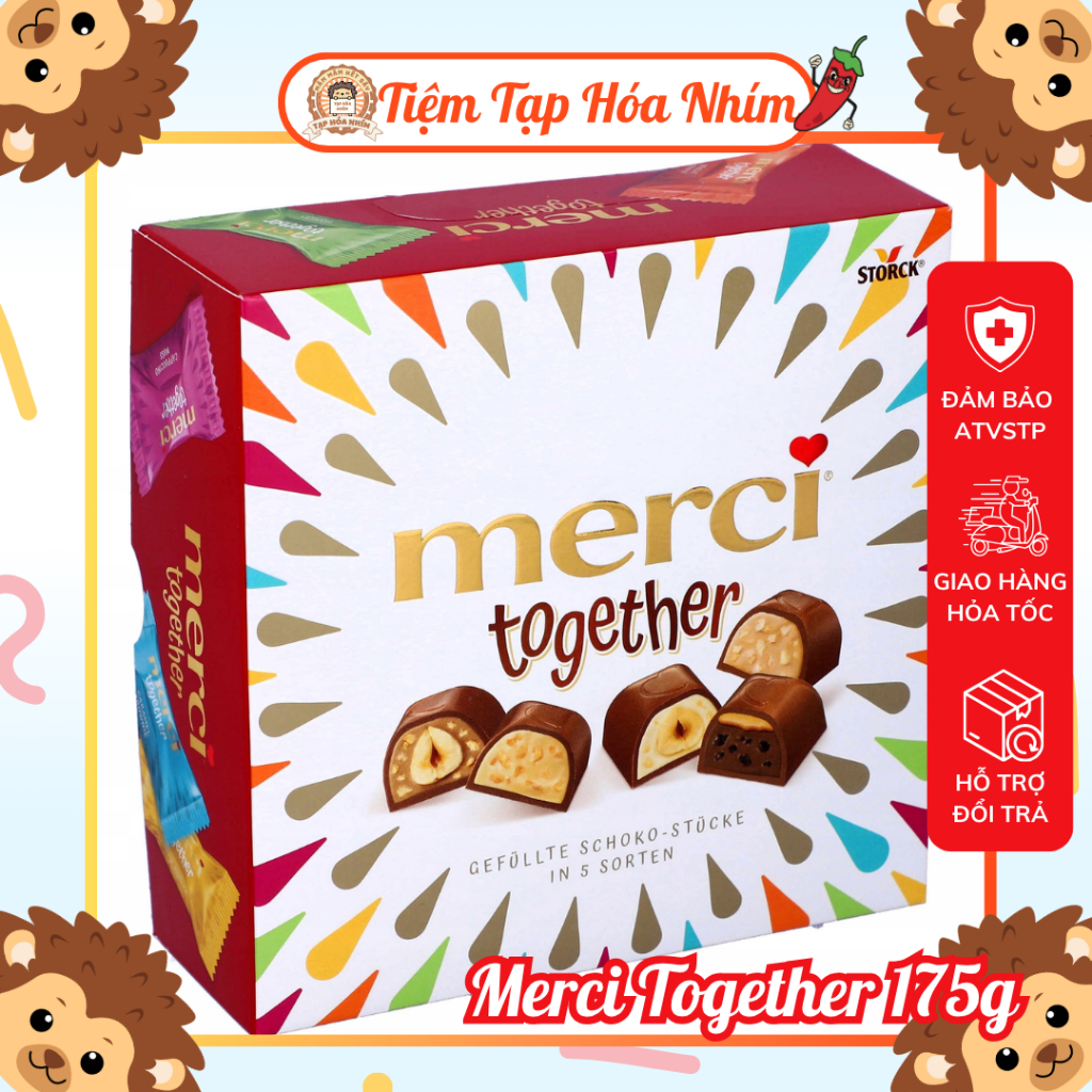 Kẹo socola Storck Merci Together Đức 175g và Lovelies 185g sô cô la