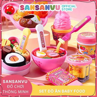 (Đủ Mẫu Mới Nhất) Đồ Chơi Cho Ăn Baby Food Sansanvu Bánh Pudding Đồ Chơi Bánh Pudding Nhập Vai